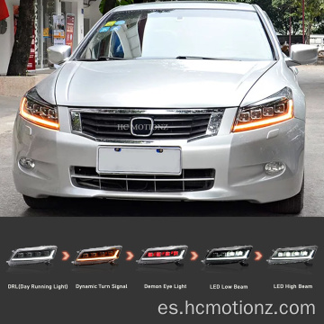 Hcmotionz 2008-2012 Honda Accord Luces de la cabeza